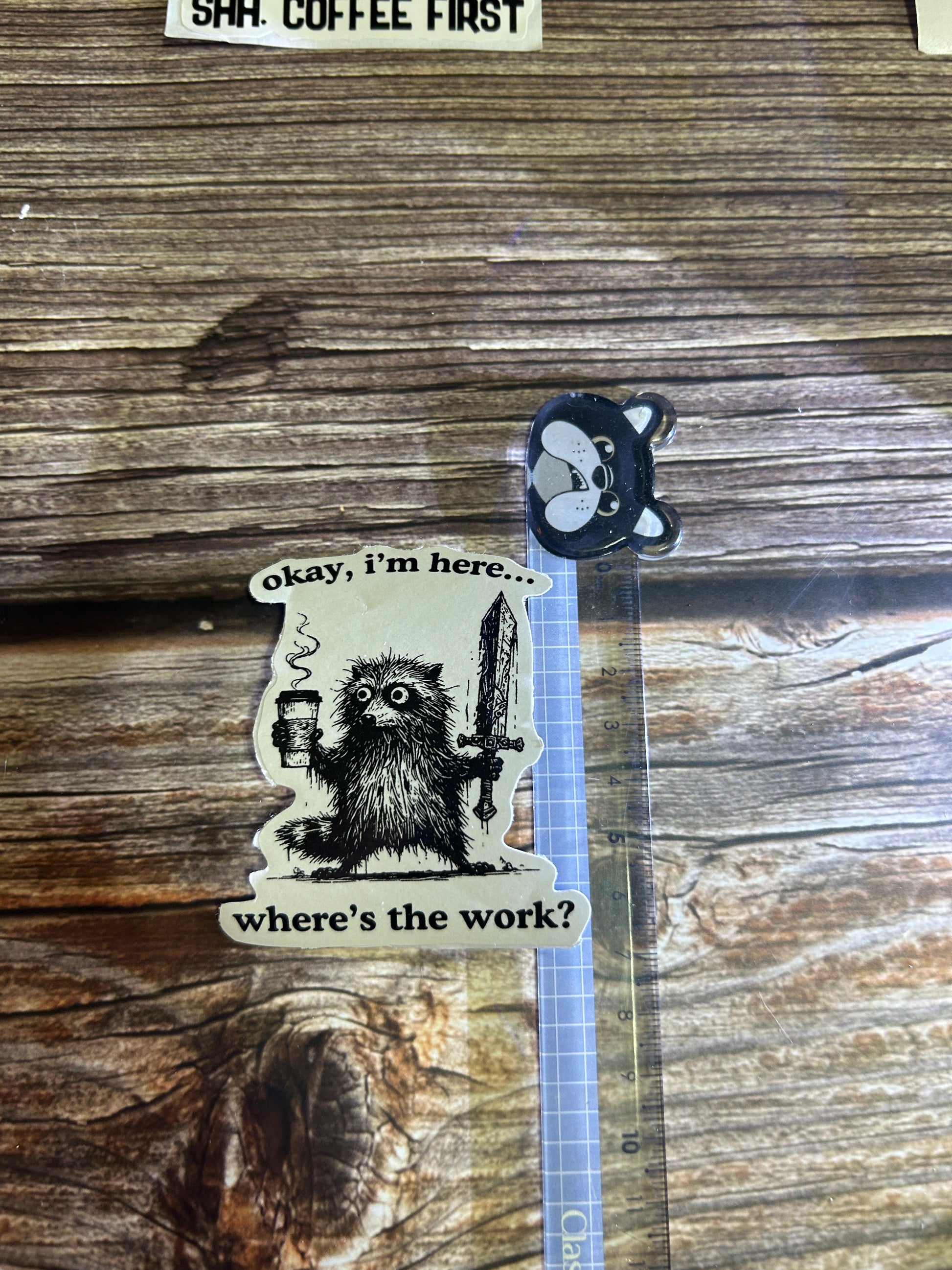 where's the work , meme office, computer sticker |  Humor Decal (Laptop, Water Bottle)