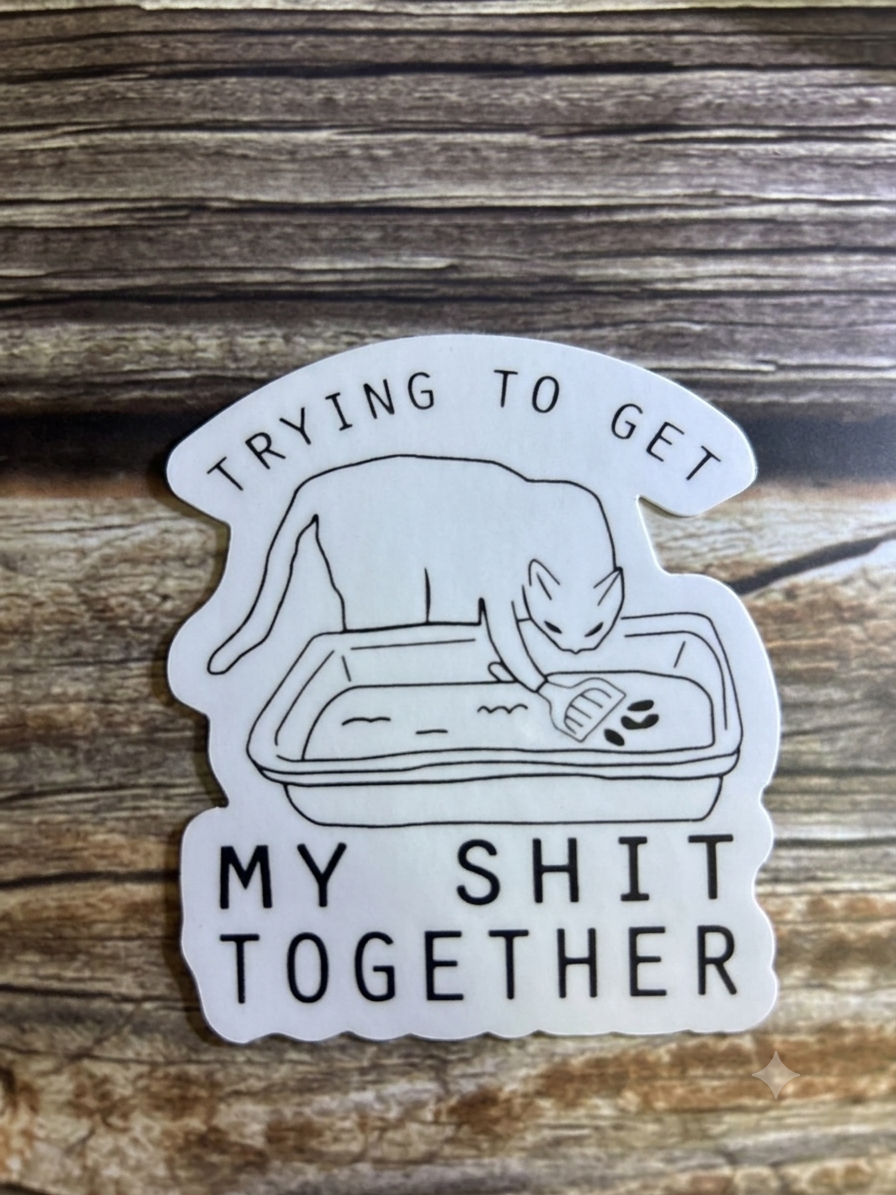 meme office, computer sticker |  Humor Decal (Laptop, Water Bottle)