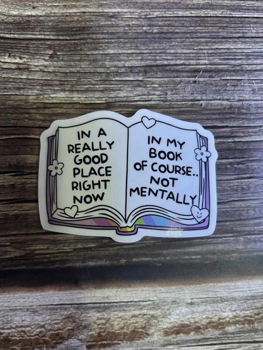 Literature Book Club Sticker, Waterproof Vinyl Bookish Decal(Laptop, Water Bottle)