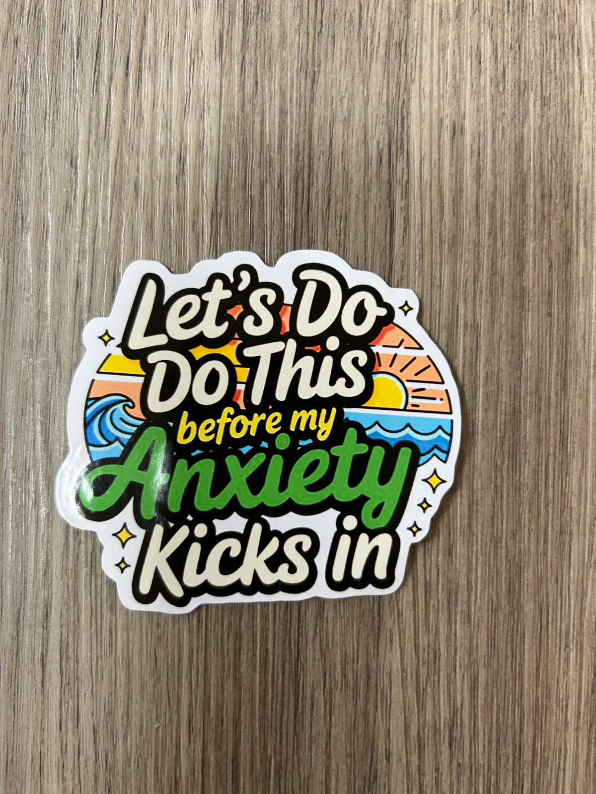 anxiety, meme office, computer sticker |  Humor Decal (Laptop, Water Bottle)