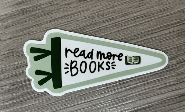 read more books, literature Book Club Sticker, Waterproof Vinyl Bookish Decal(Laptop, Water Bottle)