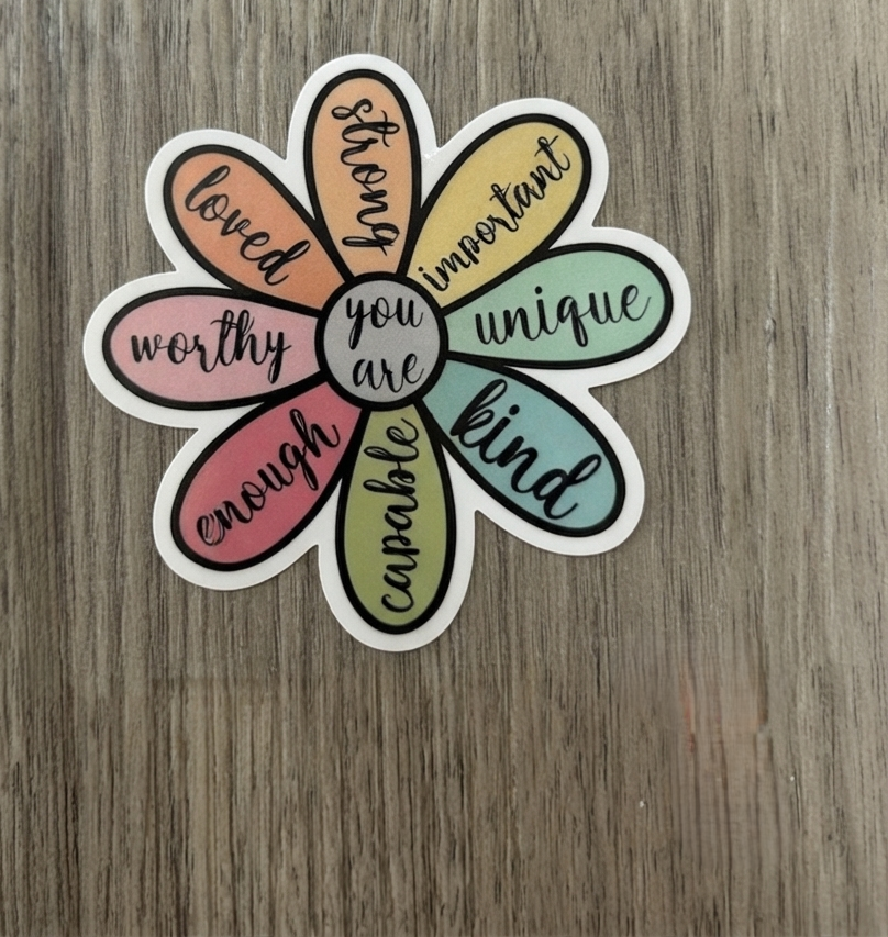 Love, kind, meme office,  Waterproof Vinyl Bookish Decal(Laptop, Water Bottle)