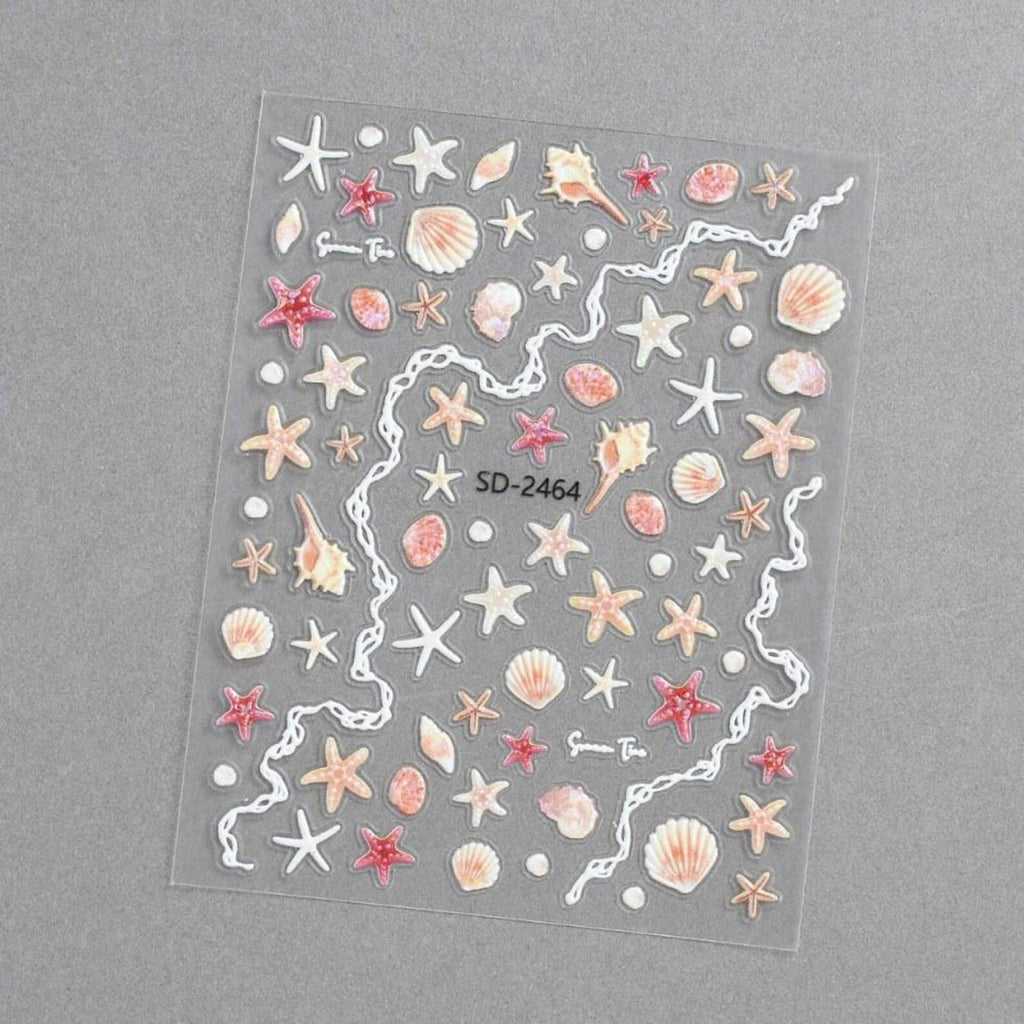3D Kawaii Welpen- & Dessert-Nagelsticker | Geprägte Pastell-Abziehbilder für DIY-Maniküre | Süße Hund-, Cupcake- und florale ästhetische Nagelsticker