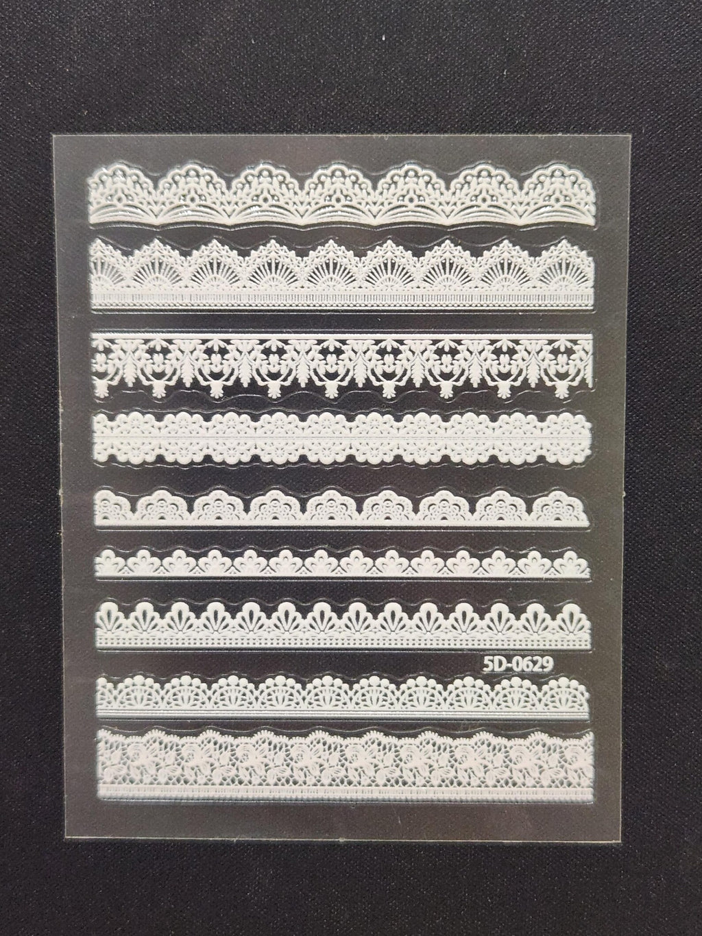 White Snowflake Nail Stickers | Christmas Winter Decals | Elegant Festive Holiday Garland Nail Art