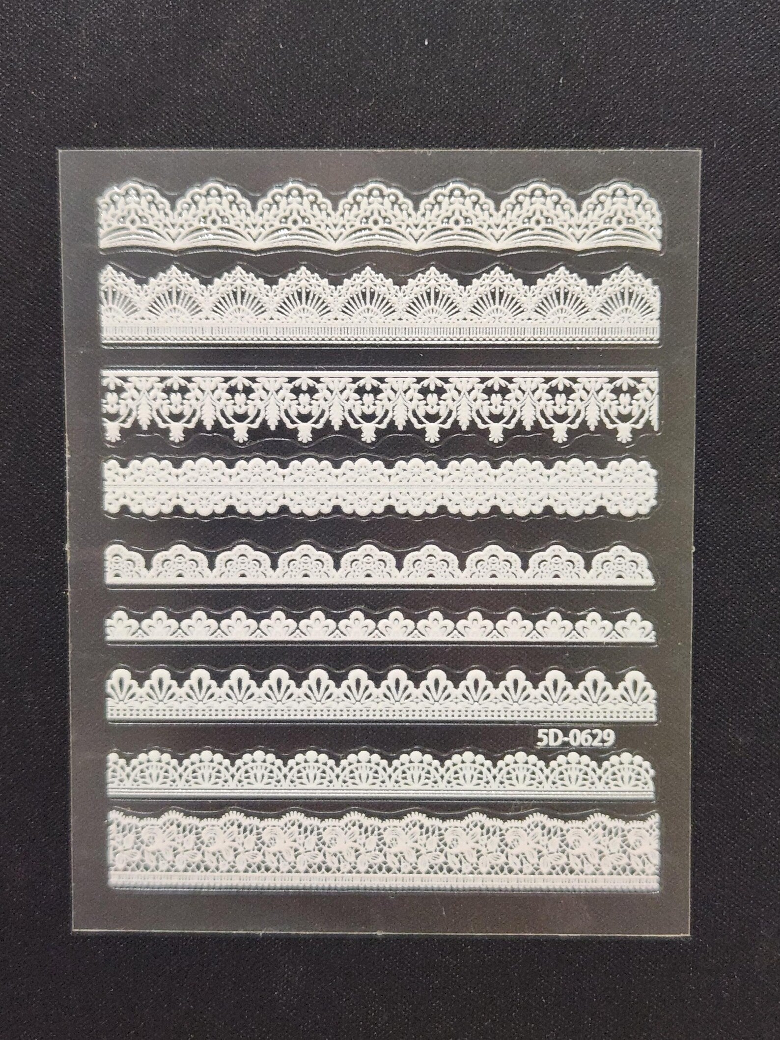 White Snowflake Nail Stickers | Christmas Winter Decals | Elegant Festive Holiday Garland Nail Art