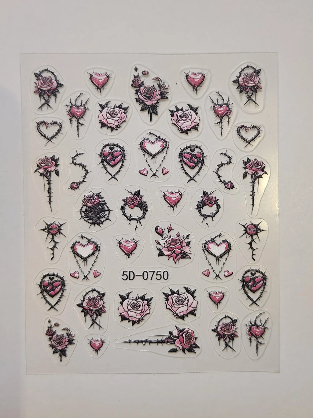 3D Bloom: Lebendige Präge-Blumen-Nagelkunst-Sticker