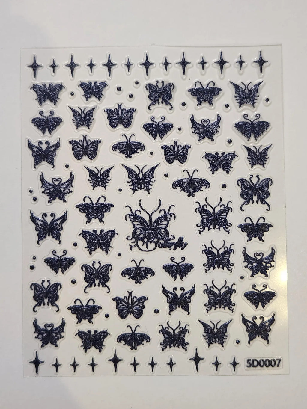 3D Bloom: Lebendige Präge-Blumen-Nagelkunst-Sticker