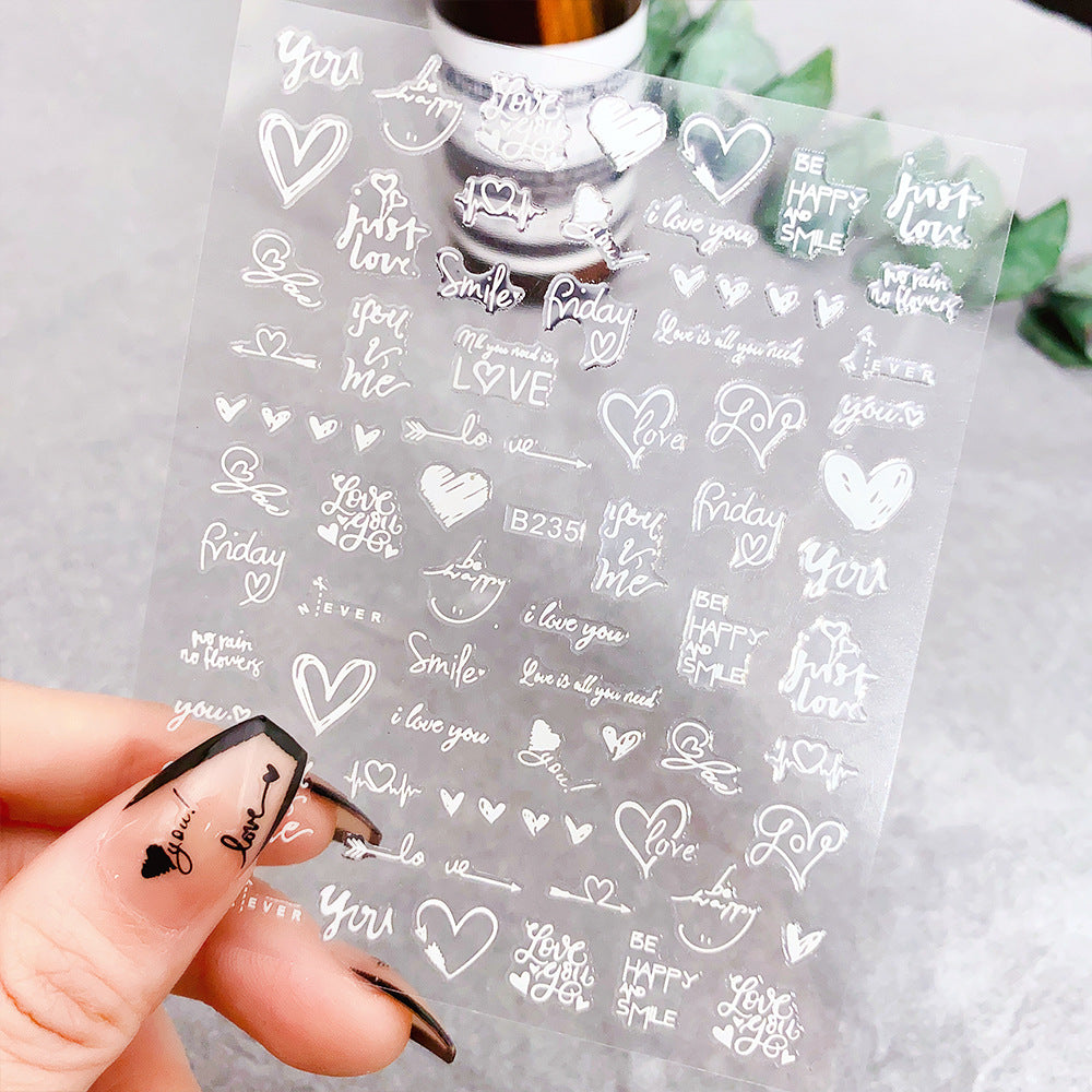 3D Kawaii Welpen- & Dessert-Nagelsticker | Geprägte Pastell-Abziehbilder für DIY-Maniküre | Süße Hund-, Cupcake- und florale ästhetische Nagelsticker