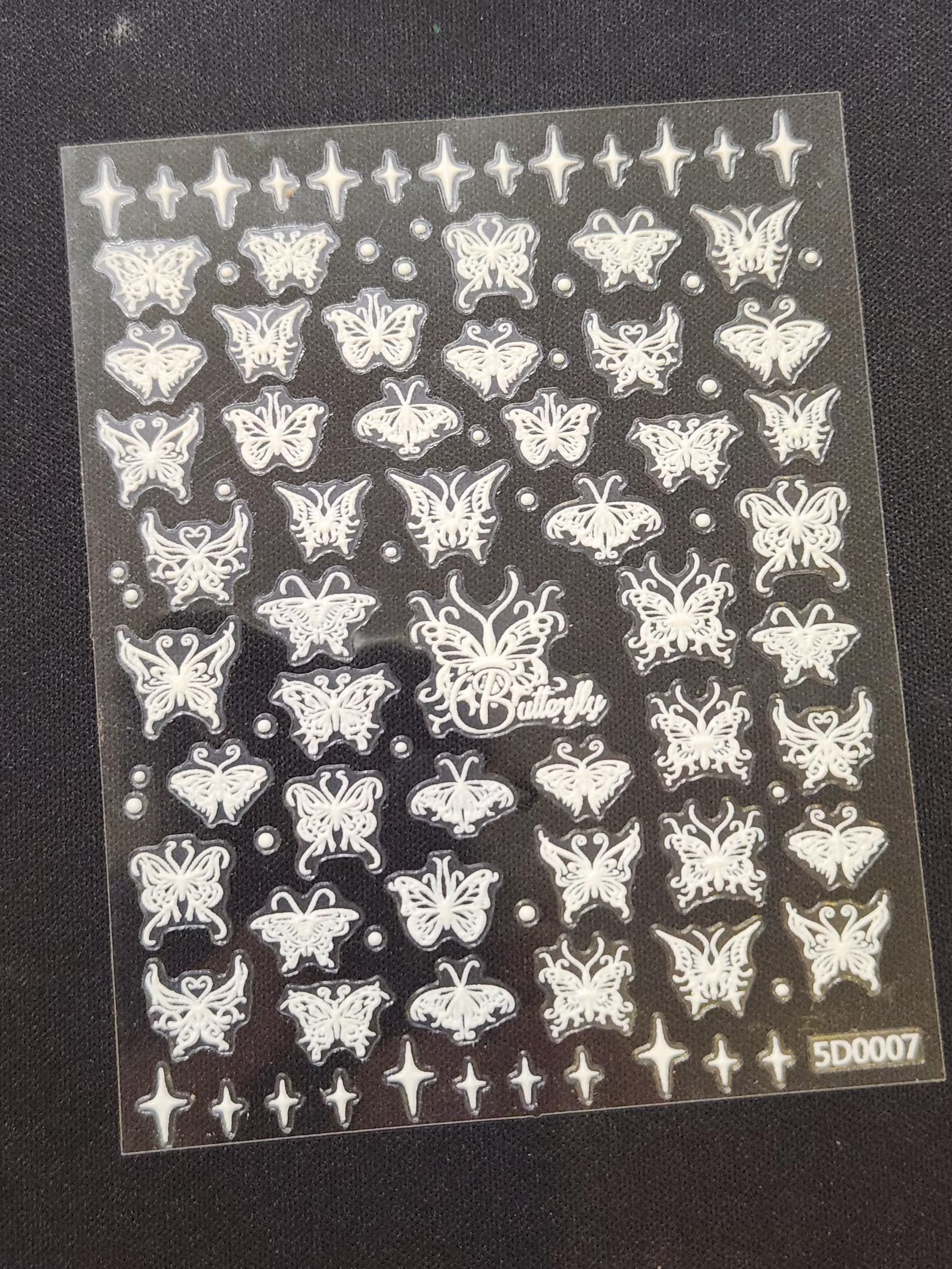 3D Bloom: Lebendige Präge-Blumen-Nagelkunst-Sticker
