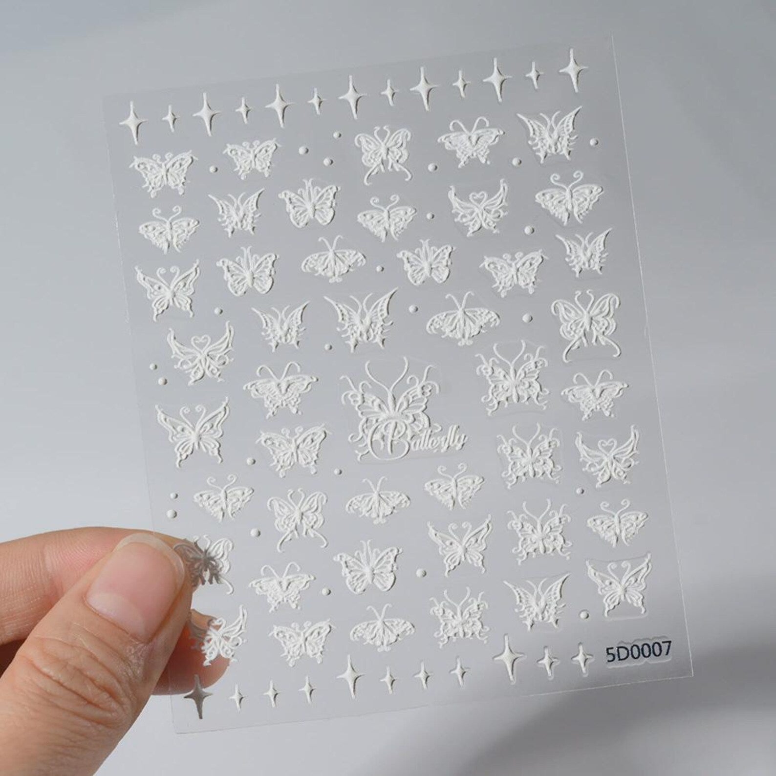 3D Bloom: Lebendige Präge-Blumen-Nagelkunst-Sticker