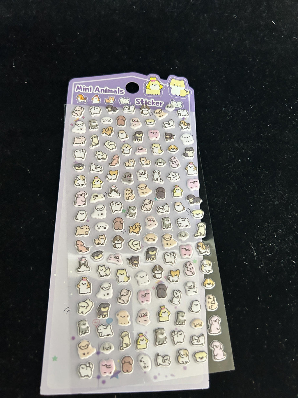 3D Kawaii Welpen- & Dessert-Nagelsticker | Geprägte Pastell-Abziehbilder für DIY-Maniküre | Süße Hund-, Cupcake- und florale ästhetische Nagelsticker