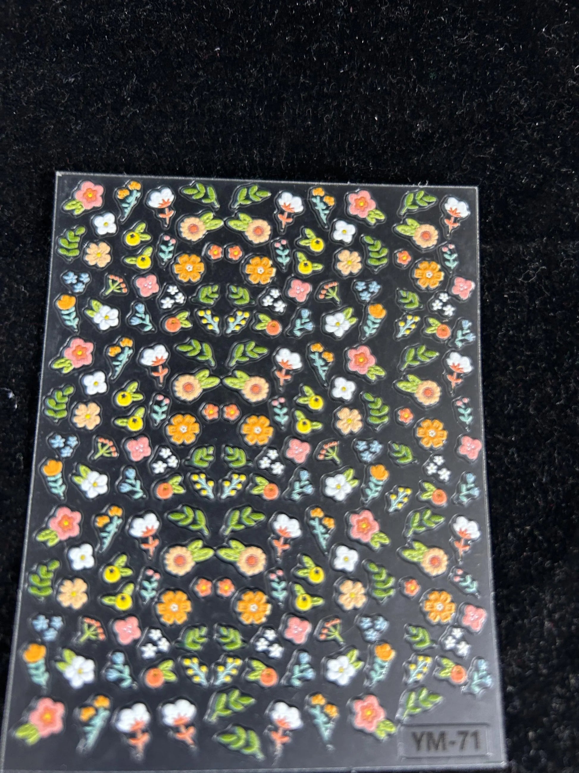 Vintage Floral Nail Stickers | Cute Botanical Flower Nail Art Decals for DIY Nails