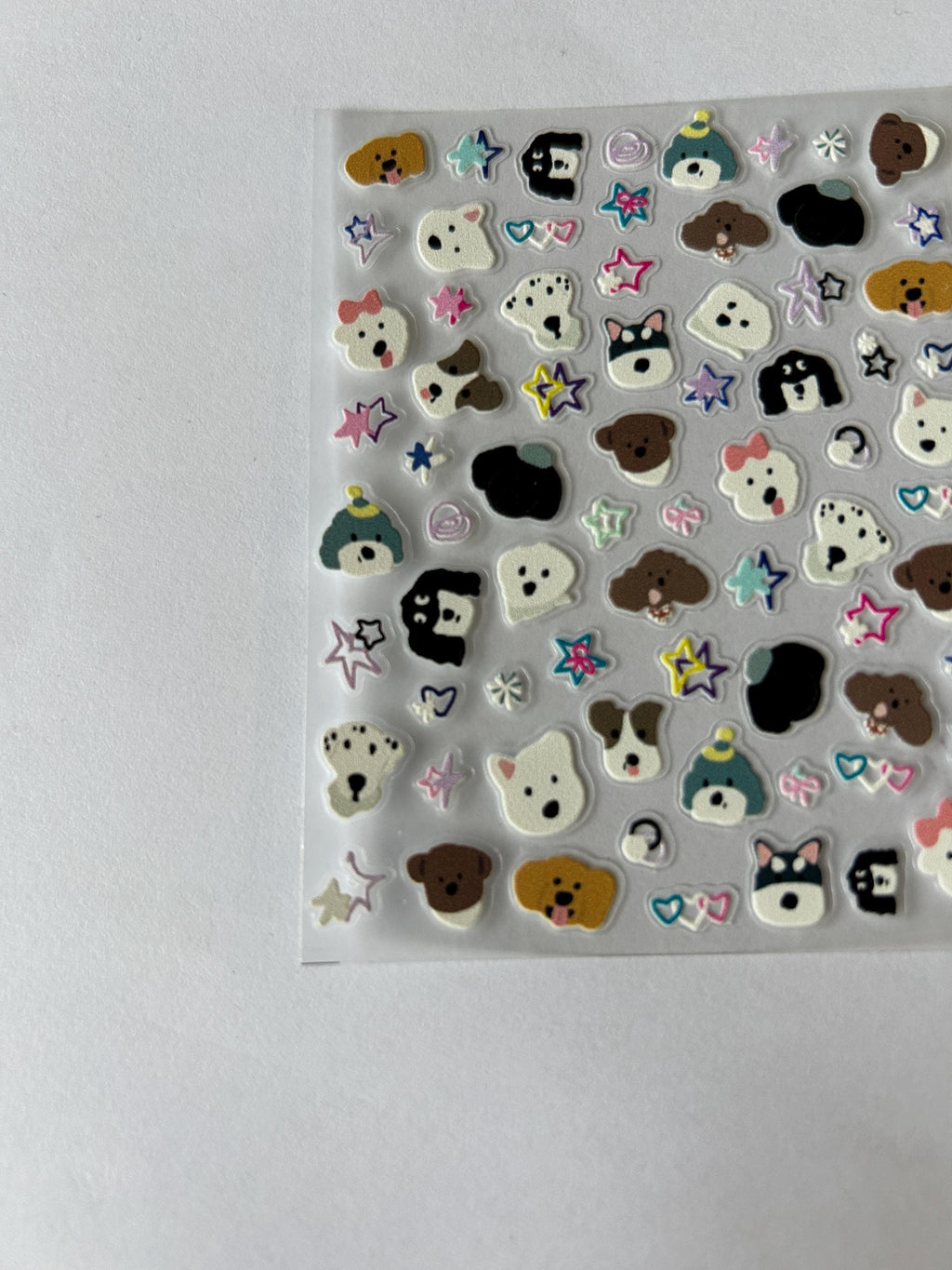Hunde-Gesichtsaufkleber, Kawaii Welpenkunst, Haustier-Abziehbilder