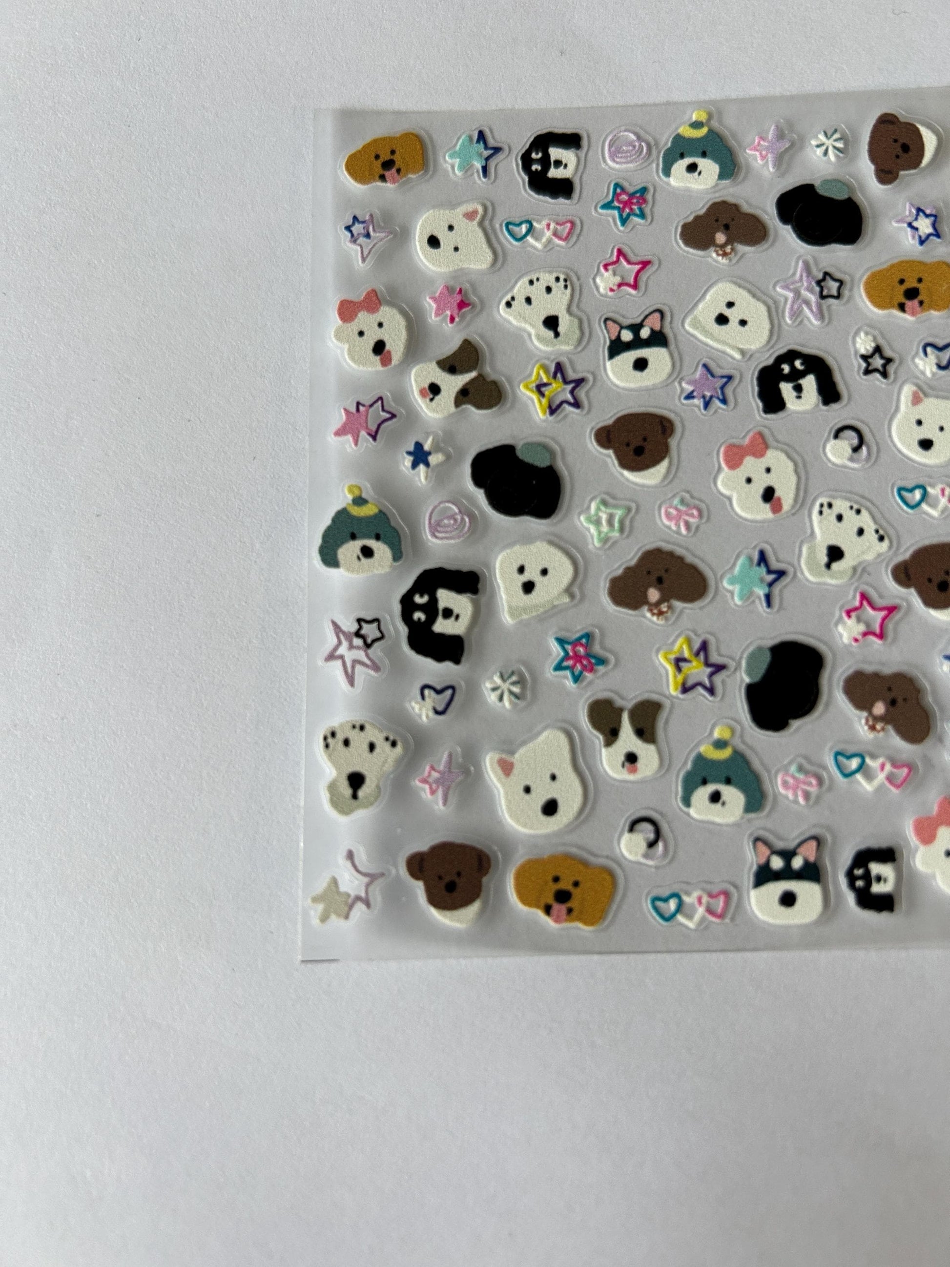 Dog Face Stickers, Kawaii Puppy Art, Pet Decals