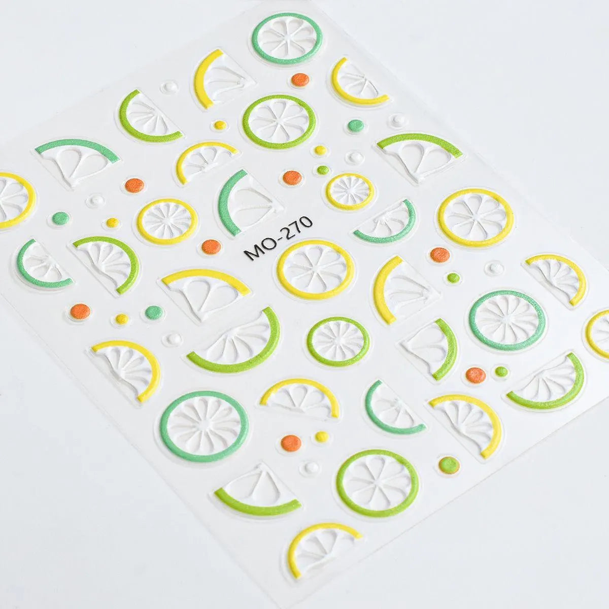 Citrus Nail Stickers | Lemon Orange Fruit Nail Art Decals (Summer Manicure)