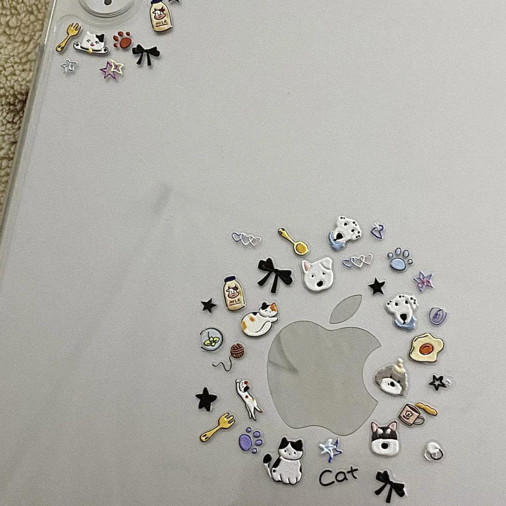 Hunde-Gesichtsaufkleber, Kawaii Welpenkunst, Haustier-Abziehbilder