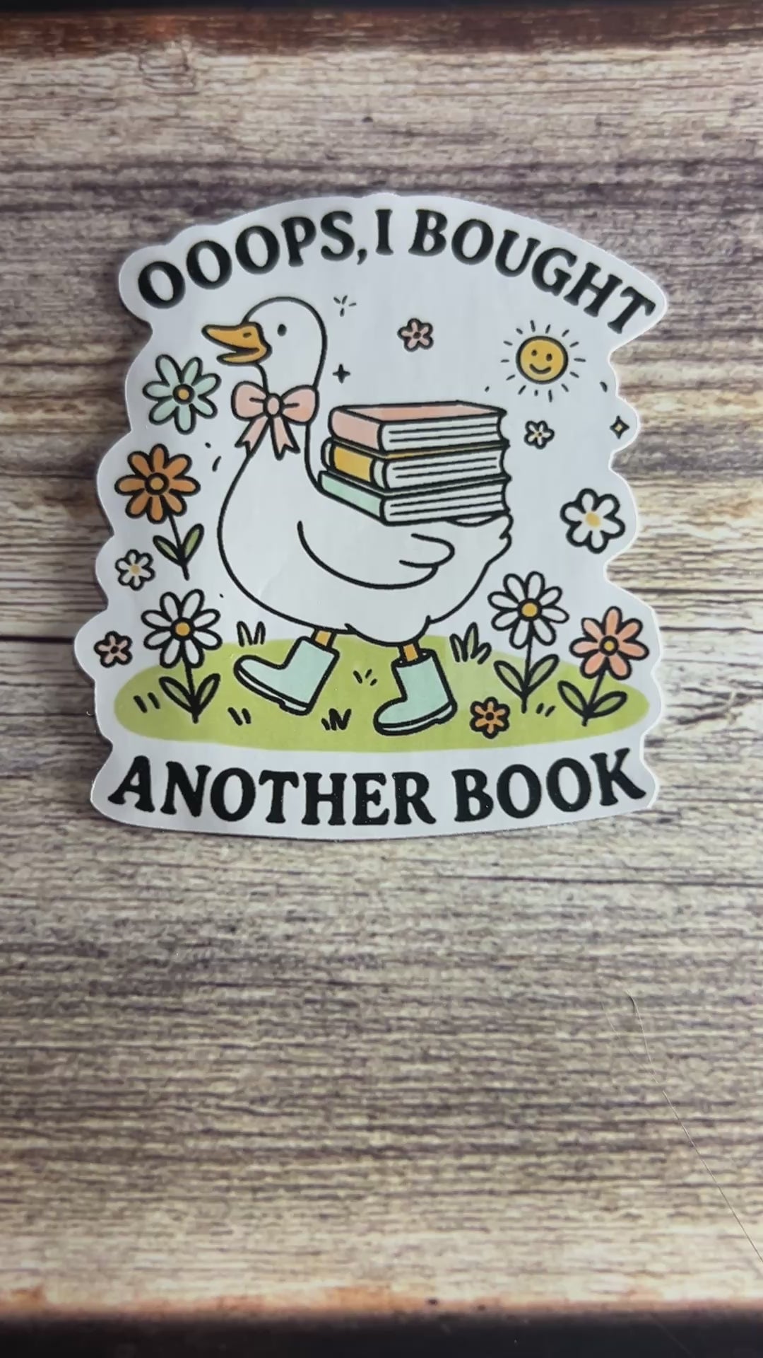 Literature Book Club Sticker, Waterproof Vinyl Bookish Decal(Laptop, Water Bottle)