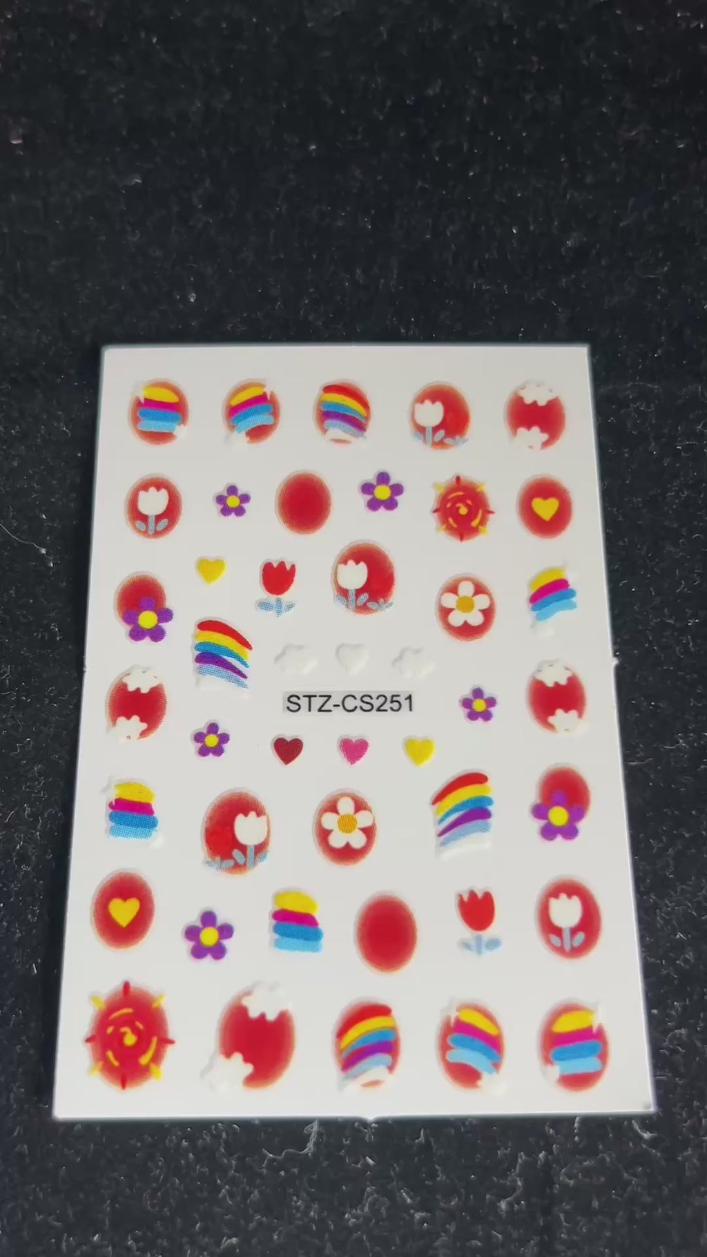 Kawaii Doodle Nail Stickers - "Happy Every Day" Hand-Drawn Nail Decals | Pink Stars, Hearts, and Cute Characters | Aesthetic DIY Nail Art