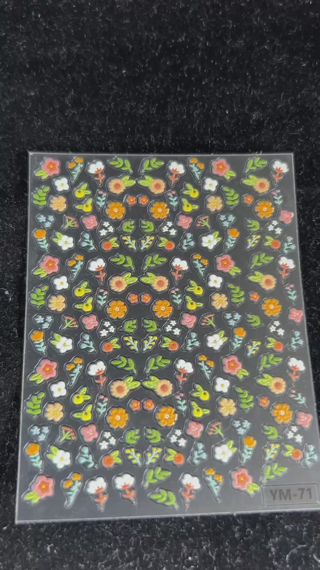 Vintage Floral Nail Stickers | Cute Botanical Flower Nail Art Decals for DIY Nails